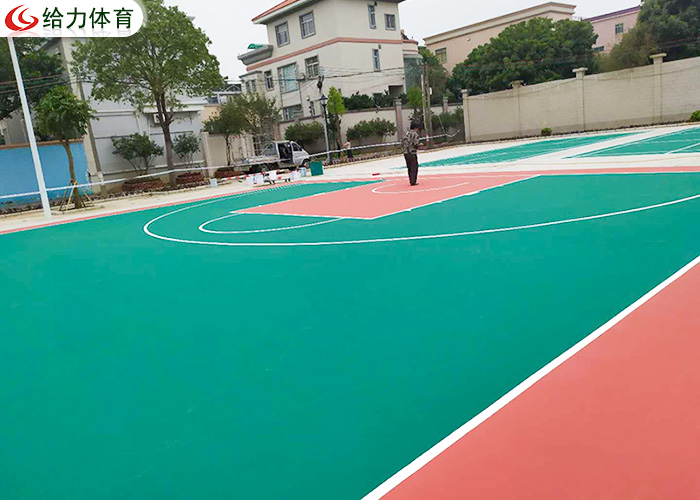 彩色籃球場造價