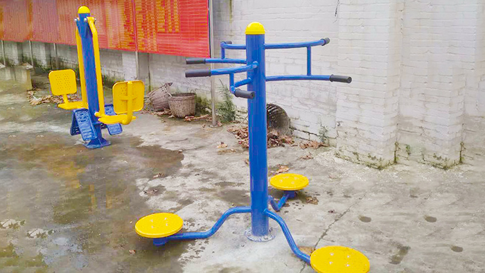 廣西戶外健身器材廠家完成南寧科園大道社區(qū)健身器材交付工作