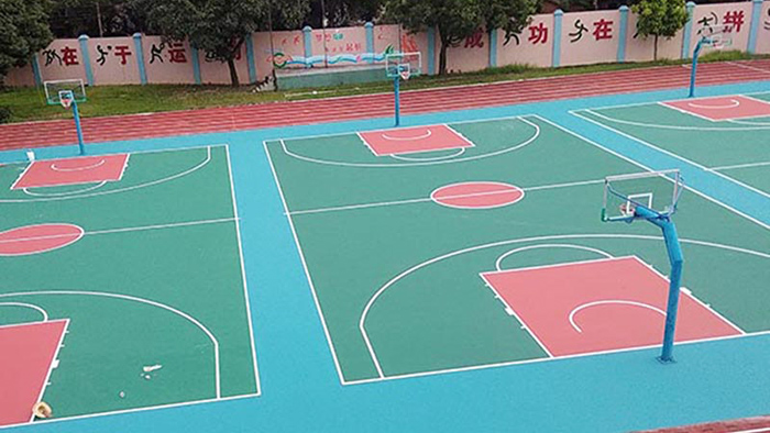 彩色籃球場造價